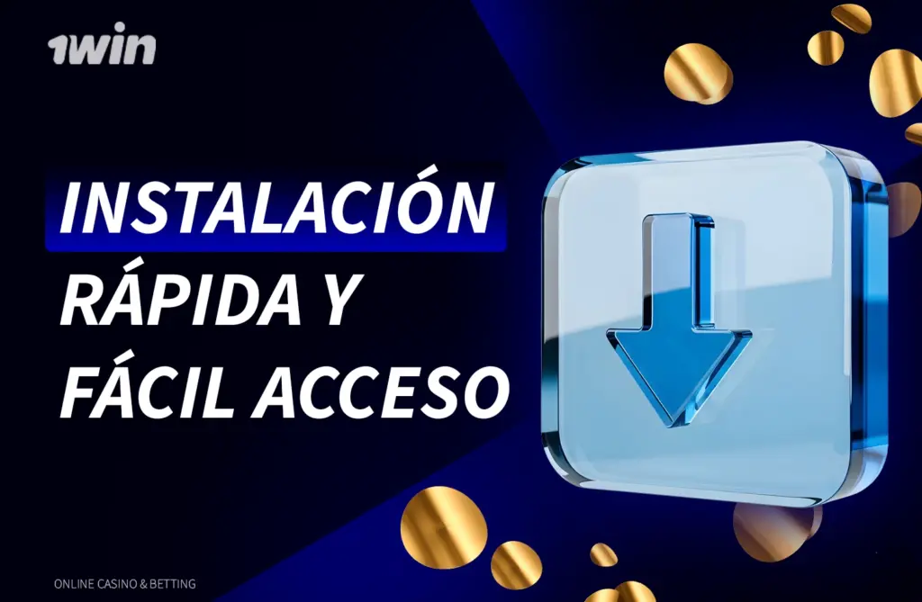 Acceso sencillo tras una instalación rápida en 1Win
